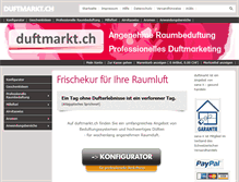 Tablet Screenshot of duftmarkt.ch